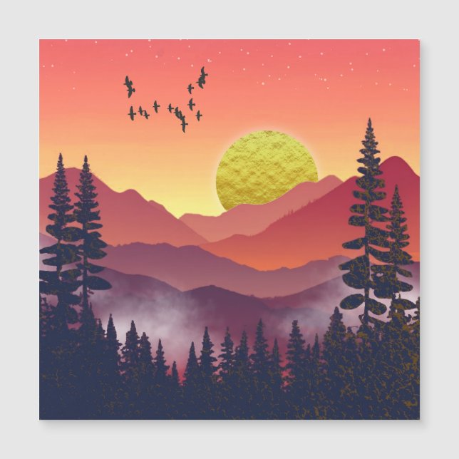 Paisagem das Montanhas Crimson (Frente)