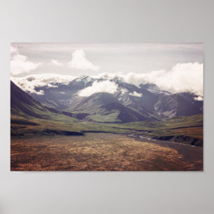 Paisagem de Alaska - poster escuro de