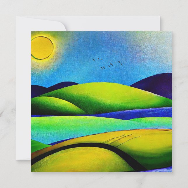 Paisagem de Colinas Verdes (Frente)