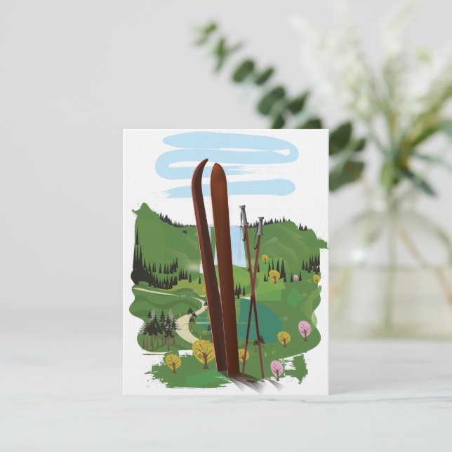 Paisagem de esqui (Em pé/Frente)