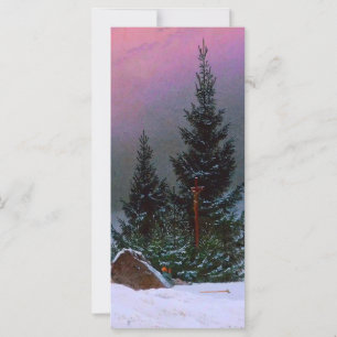 Paisagem de inverno Caspar David Friedrich Card