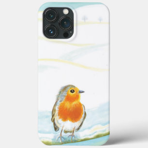 Paisagem de inverno e Robin Vermelho
