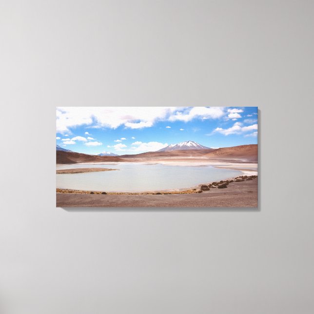 Paisagem de lago no canvas Altiplano (Frente)