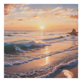Paisagem de Lindas Ondas de Praia