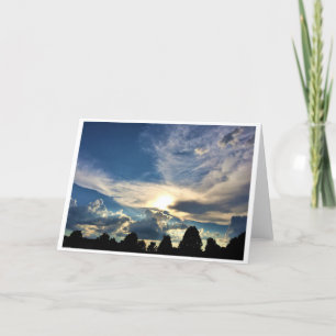 Paisagem de nuvens, cartão