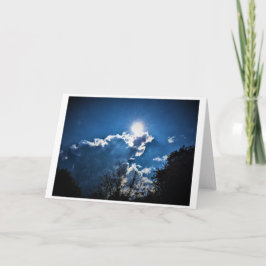 Paisagem de nuvens, cartão