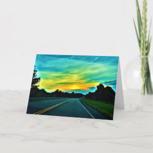 Paisagem de nuvens, cartão