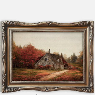 Paisagem de Outono, Impressão de Casa de Campo, Ou