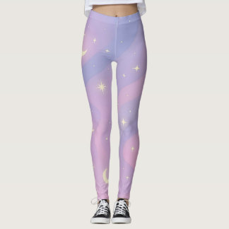 Paisagem de Sonhos Celestiais – Leggings de Galáxi