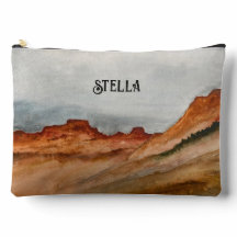 Paisagem Desértica Ocidental em Aquarela