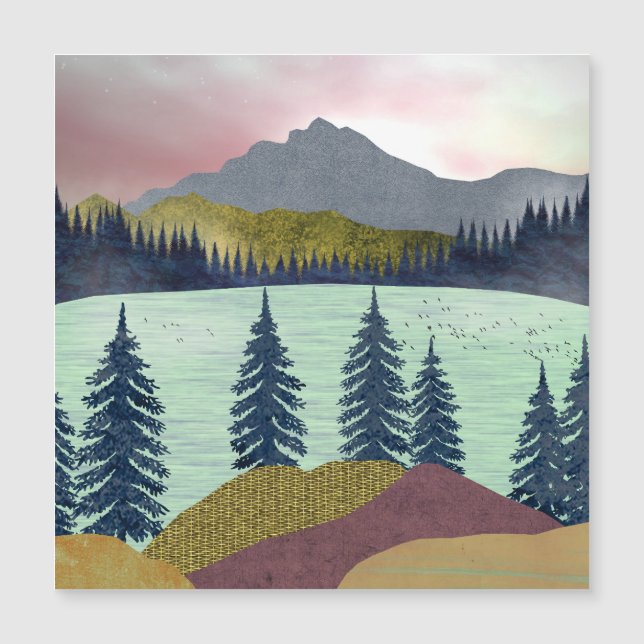 Paisagem do Lago Red Sky (Frente)