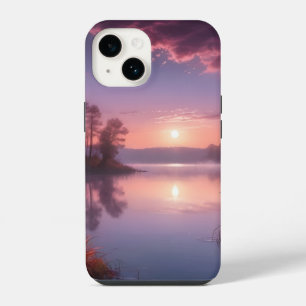 Paisagem do Lago Roxo Sunset Três