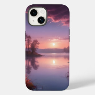 Paisagem do Lago Roxo Sunset Três
