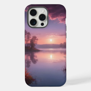 Paisagem do Lago Roxo Sunset Três