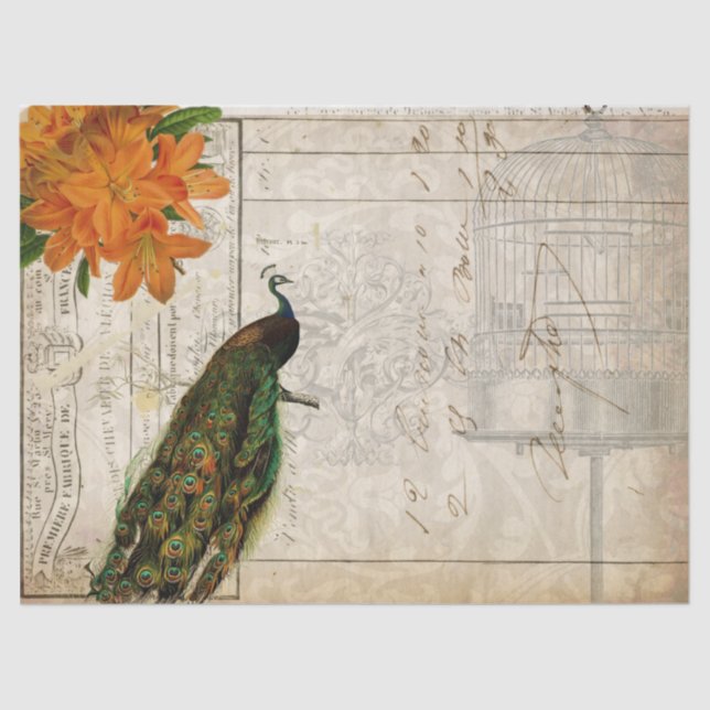 Paisagem do lenço de papel de Decoupage das coisas (Frente )