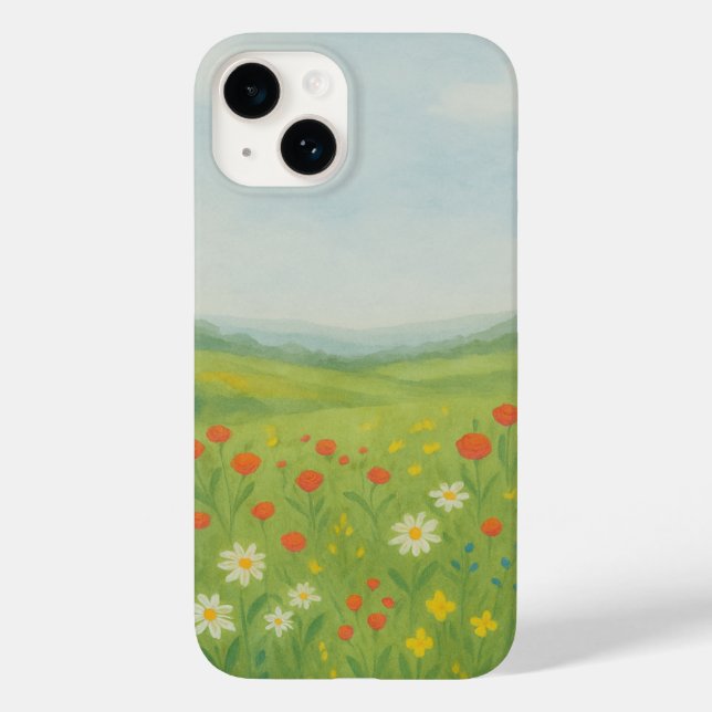 Paisagem dos Prados de Flores Selvagens (Verso)