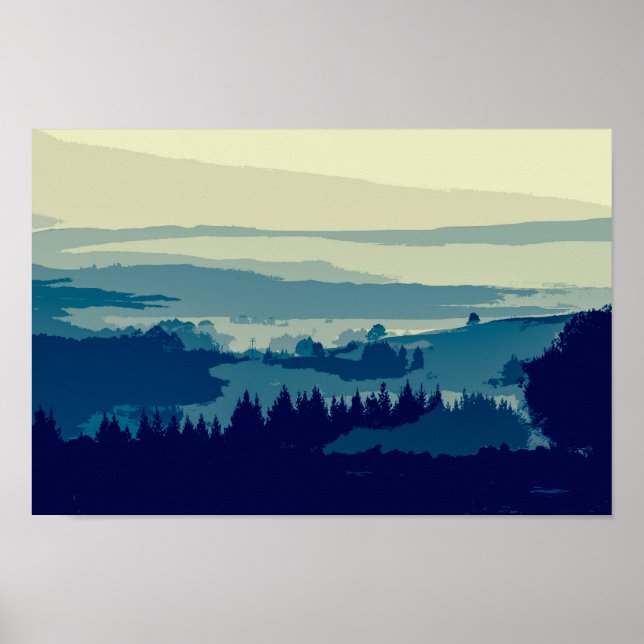 Paisagem Elegante Simples | POSTER (Frente)