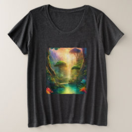 Paisagem fantasista Cores vibrantes Rio T-Shirt