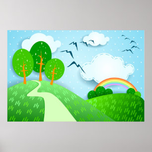 Paisagem fantasma, poster