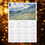 Paisagem França Vincent Van Gogh 2024 Calendário<br><div class="desc">Preto e branco simples, preto e branco simples, ano de cheio de 2024, decoração da sala de estar, legal, fino, tamanho postal, viagem / paisagem / natureza / amantes da arte de vintagem e ímã de calendário anual dos congêneres Van Gogh, para qualquer superfície magnética em casa ou no escritório,...</div>