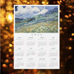 Paisagem França Vincent Van Gogh Calendar 2025<br><div class="desc">Preto e branco simples, preto e branco simples, ano de cheio de 2025, decoração da sala de estar, legal, fino, tamanho postal, viagem / paisagem / natureza / amantes da arte de vintagem e ímã de calendário anual dos congêneres Van Gogh, para qualquer superfície magnética em casa ou no escritório,...</div>