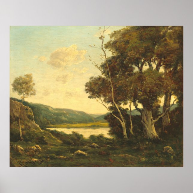 Paisagem - Henri-Joseph Harpignie Fine Art Poster (Frente)