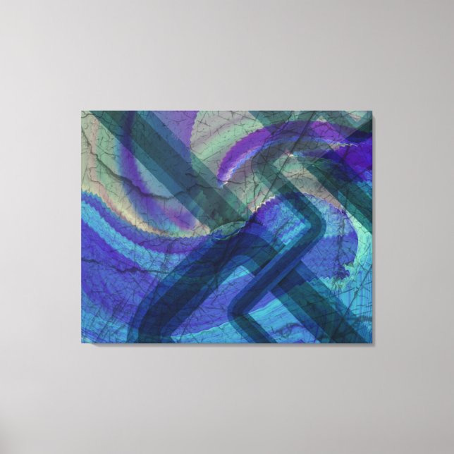 Paisagem industrial Abstrato 4 canvas estendida (Frente)