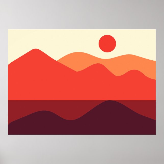 Paisagem Minimalista 190821(03) Poster (Frente)