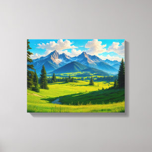 Paisagem Nº 11, Impressão em Tela da Série Paisage