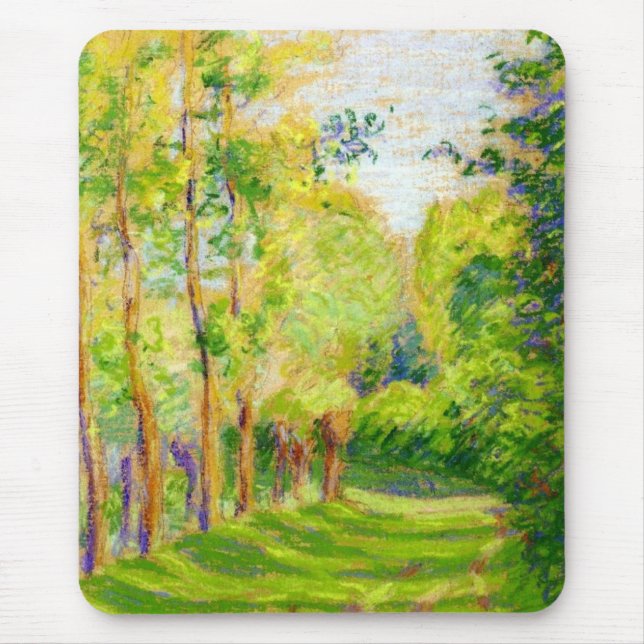 "Paisagem na Rua Charles" de Pissarro - Mousepad (Frente)