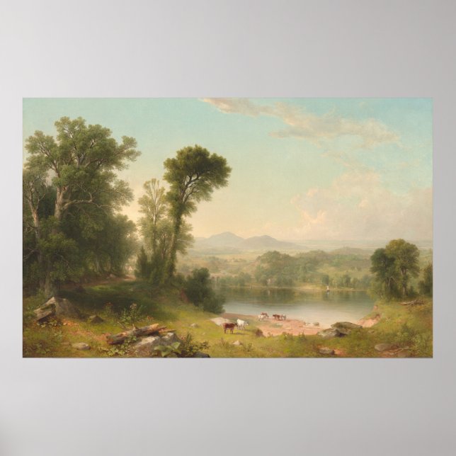 Paisagem Pastoral - Asher Durand Fine Art Poster (Frente)