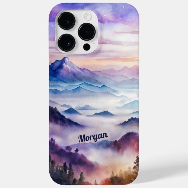 Paisagem Personalizada de Nevoeiro de Montanha em  (Verso)