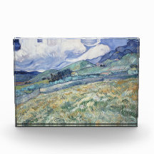Paisagem por trás do Santo Paul Vincent van Gogh