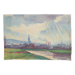 Paisagem rural com rio (por Maximilien Luce)