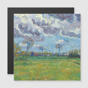 Paisagem sob uma tempestade no céu Vincent Gogh