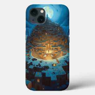 Paisagem Surreal Cidade Maze Fantasy Art