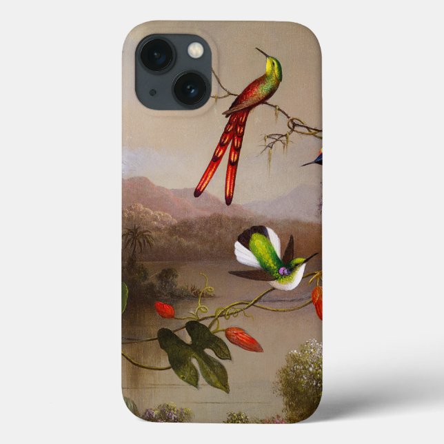 Paisagem tropical com dez beija-flores (Verso)