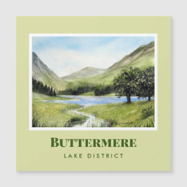 Paisagem Watercolor Painting of Lake Buttermere