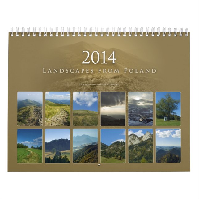 Paisagens de 2014 de Polônia - Calendário (Capa)