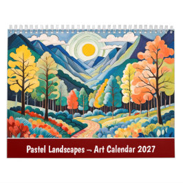 Paisagens Pastel – Calendário de Arte