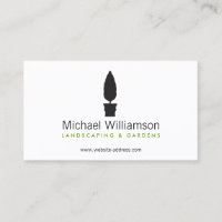 Paisagismo, Cartão de visita de logotipo de tópico