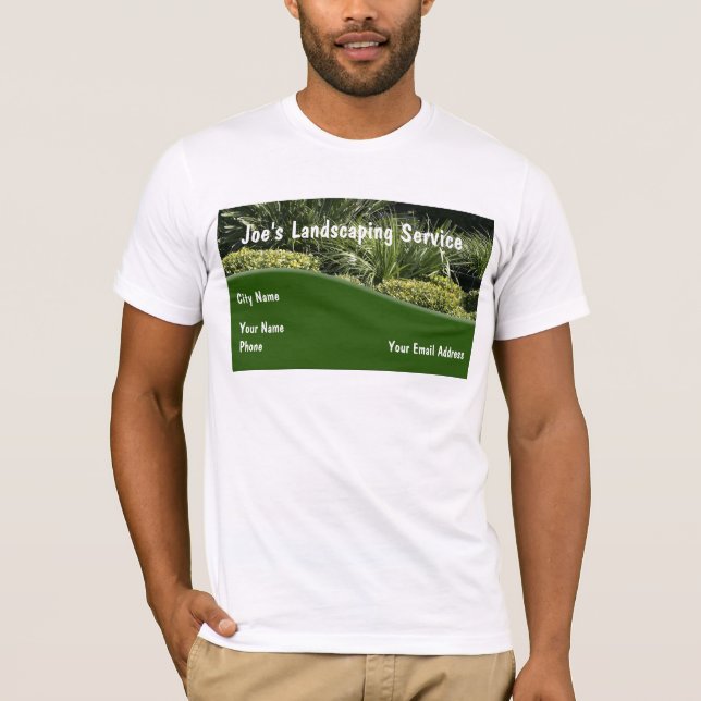 Paisagismo com a camiseta Design (Frente)