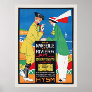 Países Baixos Marselha Poster vintage 1913