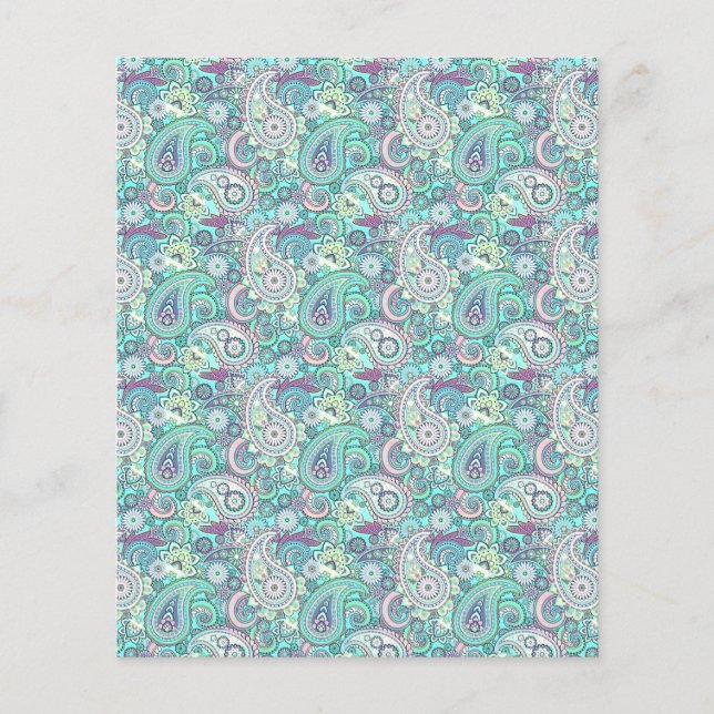 Paisley aqua (Frente)