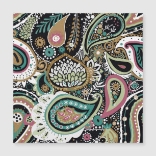 Paisley asiático: design moderno sem costura.