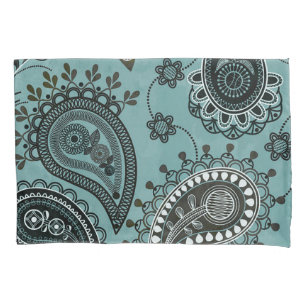 paisley azul-teal escuro