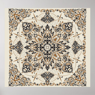 Paisley Bandana Impressão Design de Seda
