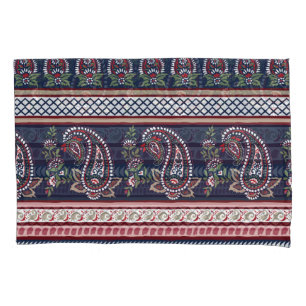 Paisley do Marinho Elegante: Design de Borda do Et