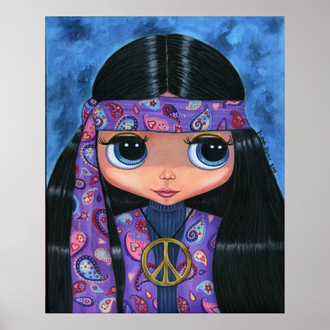 Paisley Hippie Doll Poster (Frente)