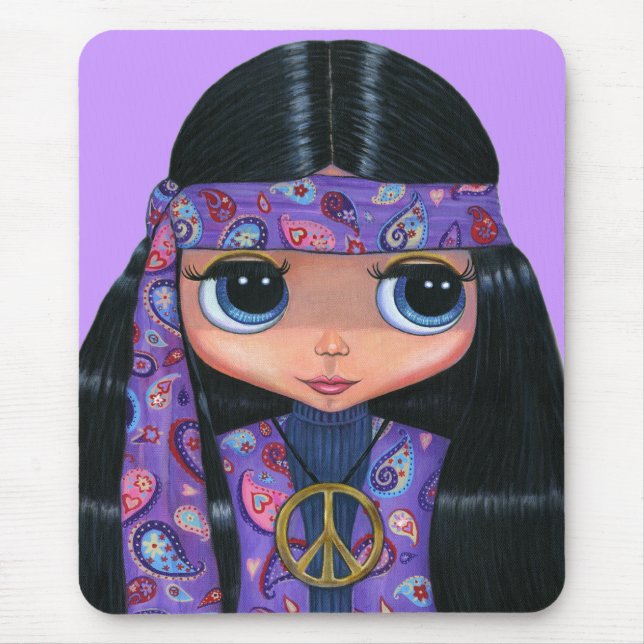 Paisley Hippie Mousepad (Frente)